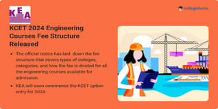 KCET 2024 Engineering Courses Fee Structure Released @kea.kar.nic.in; Check Details Here